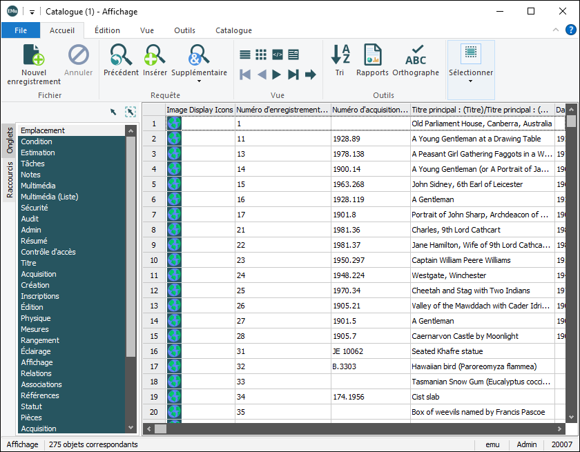 Affichages d’image